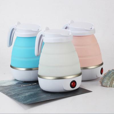 China Keep Warm 2021 Mini Portable Foldable Kettle Collapsible Portable Electric Outdoor Silicone Kettle Factory Travel Electric Kettle for sale