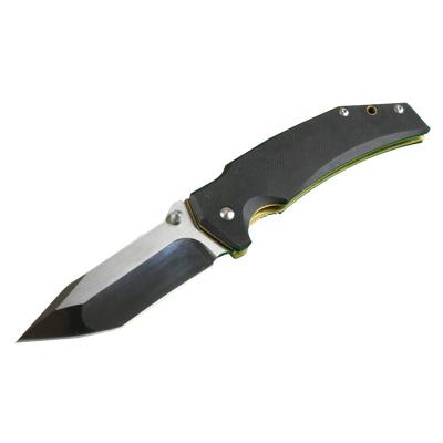 China Multi Functional Knife G10 Folding Rescue Knife With Drawing + Mirror Light Outdoor Tactical Pocket Knife for sale