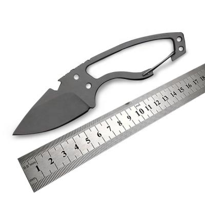 China Good Quality Survival Knife Small Fixed Collar Knife Small Blade Camping Straight Knife With K Sheath for sale