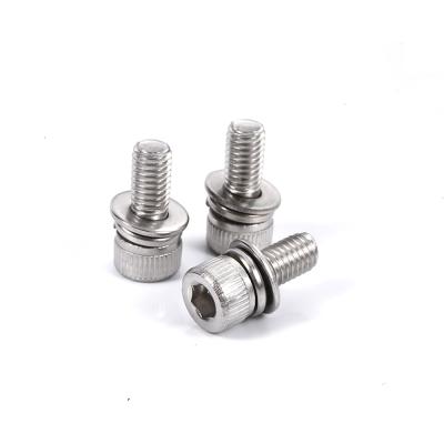 China HEX OEM Factory Hex Socket Screw Custom High Quality Stainless Steel Hex Socket Bolts With Spring Washer for sale