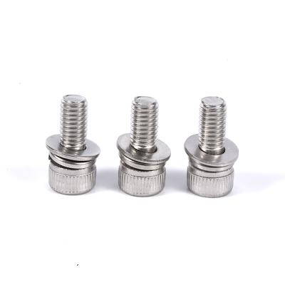 China Din912 HEX OEM M4 M 5 M6 M8 Socket Head Cap Screws With Lock Washer Sems Assembly Procom for sale