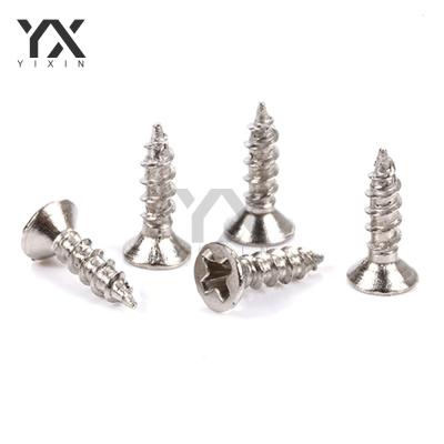 China Micro Flat Screw M1 Phillips Flat Head Wood Screw Metal Flat Head Slotted Screw 5/16 For Furniture for sale