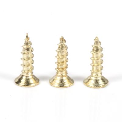 China Machine Screw Flat Head Flat Flat Roof Screws Head Brass Countersunk Copper Clad Screw for sale