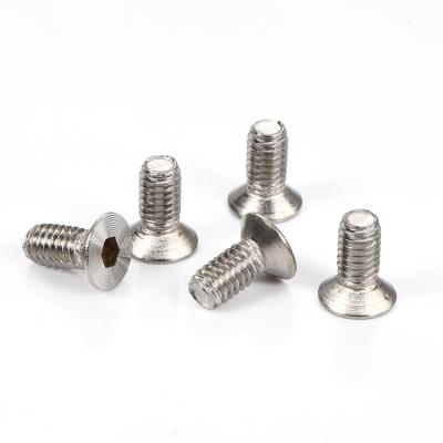 China Wholesale Flat Head Precision Stainless Steel Screw Socket Hexagon Electronic CD Screws and Fastener for Furniture Screws Flat Wit for sale