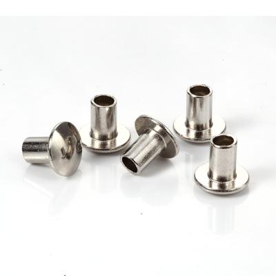 China Stainless Steel Round Cavity Factory OEM Flat Head Blind Rivet And Pins M4 Size Semi Tubular Flat Head Cavity Rivet Customization for sale