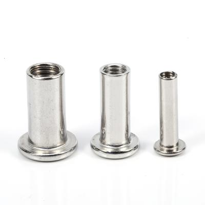 China Custom Wholesale Furniture Hardware Stainless Steel Double Nut Socket Heavy Industry Hex Screw Splint Nut for sale