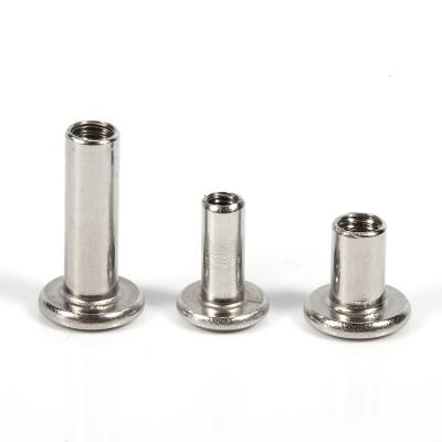 China Threaded heavy industry flat head blind rivet pressure inserts steel rivet nut rivet nut OEM manufacturer for sale