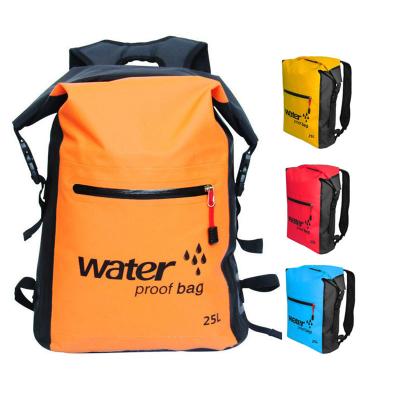 China camping & Rise of the 25L Office Cylinder Backpack Dry Bag Backpack Waterproof Ocean Dry Pack Outdoor Dry Bag for sale