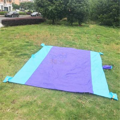 China Outdoor Beach Blanket Manufacturing YWSPCE Picnic Pocket Foldable Waterproof Beach Blanket for sale