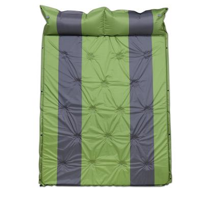 China SPWE- 1602 Nylon Double Mat With Attached Outdoor Automatic Inflatable Sleep Pillow for sale