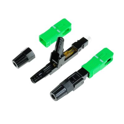 China High Quality FTTH Hot Sale SC UPC SC APC Fiber Optic Fast Connector For Drop Cable for sale