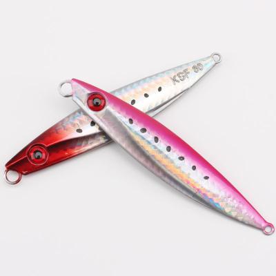 China REENOS Metal Advance Selling New Slow Throw Metal Fishing Lure Metal Slow Jig Jig 80g Shallow Sea Water for sale