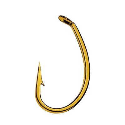 China REENOS New Arrival High Carbon Fishing Tackle Fly Fishing Bare Hook 8#12# Fly Hair Gold Single Hook Straight Bending for sale