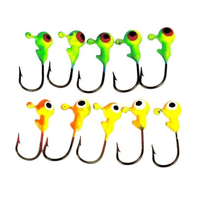 China REENOS Metal Hook Boxed 2.5cm Lead Head Hook Bait Barb Fishing Hook 1.75g/bag Fishing Tackle Wholesale 5 for sale