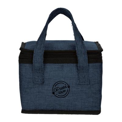 China Logo Reusable Zipper Eco Friendly Waterproof Custom Aluminum Foil 6 Box Jute Insulated Lunch Bag For Men for sale