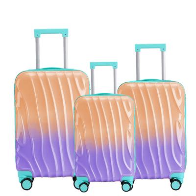 China Durable Travel Tote Cubes China Supplied Designer 3 Piece PC Luggage Travel Bags For Sale for sale