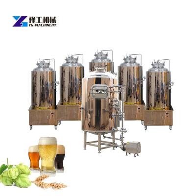 China Hotels Beer Making Machine Craft Beer Brewing Equipment Automatic Beer Brewing Machine 100 L for sale