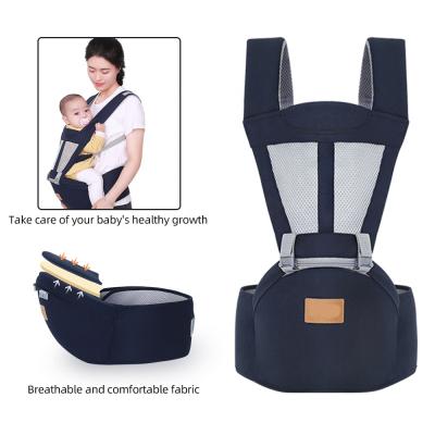 China Soft Eco-friendly Cotton Baby Wrap Carrier Front and Back Protect Multifunctional Baby Sling Carrier Baby Carrier for sale