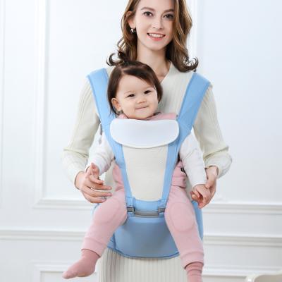 China Argyle Polyester Soft Polyester Adjustable Hip Seat Baby Sling Wrap Travel Newborn Embrace Back Baby Carrier For Kids for sale