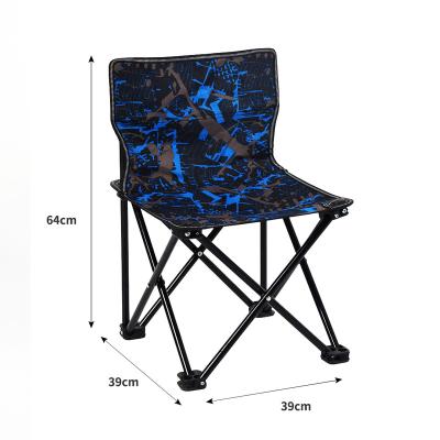 China Modern high quality outdoor camouflage blue folding camping beach chair for events with various size for sale for sale