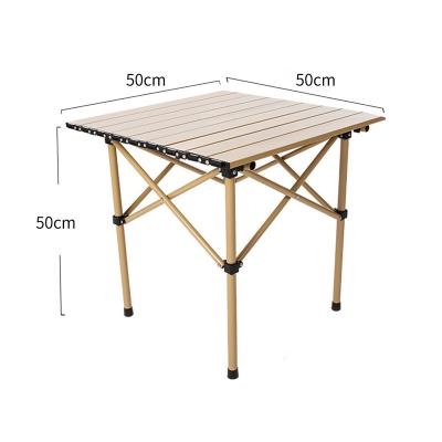 China Easy to carry and fold outdoor square aluminum folding egg table OEM&ODM from factory wholesale roll table for sale for sale