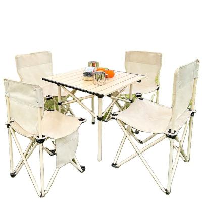 China Easy to carry and fold 5 sets hot sale foldable camp folding sex folding table and cheap camping chair for sale