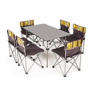 China Modern hot high sales OEM and ODM grade seven piece set with outdoor long table chair and table set for sale for sale