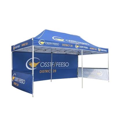 China High quality outdoor advertising exhibition trade show folding tent with sidewalls, large size and customized logo, color, details for sale in stock for sale