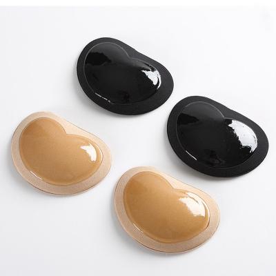 China Soft heart shape biogel pads bra swimwear gel bra sticky cups for women for sale