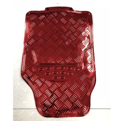 China For Universal Red PVC Car Mats Cheap Price Aluminum Car Floor Mat Wholesale Red for sale