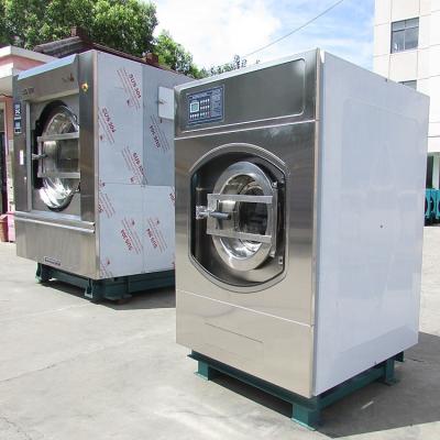 China Hotel.factory .laundry 15kg hospital to 200kg hotel washing machine 304 stainless steel laundry washer linen puller for sale