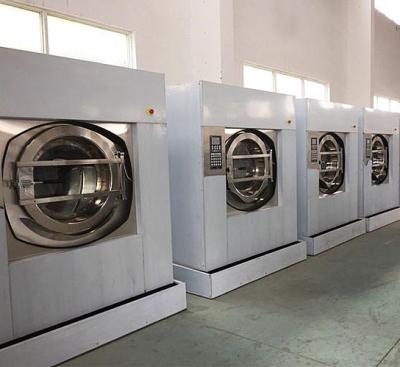 China Factory Large Laundry Washing Machine 100kg 120kg Industrial Tilt Washer Puller Heavy Duty Automatic Washers for sale