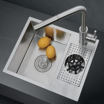 China Without Faucet Hot  sale  single bowl stainless  steel  kitchen sink   rinser for sale