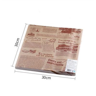 China Hot Selling Heat Resistant Greaseproof Product Burger Wrapping Paper With Print for sale