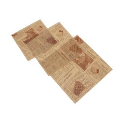 China Custom High Quality Greaseproof Food Grade Hamburger Paper Wrapping Paper for sale