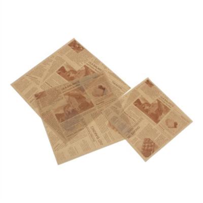 China Factory Wholesale Greaseproof Printed Leakproof Paper For Burger Wrapping for sale