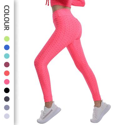 China 2022 Breathable Peach Butt Yoga Pants High Waist Fitness Leggings Women Workout Push Up Leggings for sale