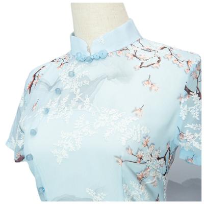 China Wholesale High Quality Split Style M/L/XL/2XL/3XL Ladies Cheongsam Republic of China for sale