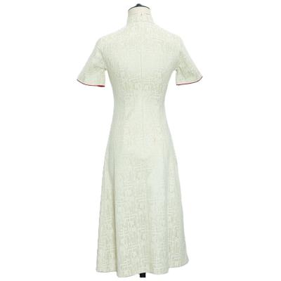 China Chinese Girl Cultured Silk Cheongsam S/M/L/XL/2XL/3XL White Lace Shirt Good Quality Appropriate Price for sale