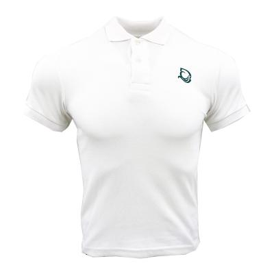 China Wholesale Promotion Custom Anti-wrinkle White Knit 95% Cotton And 5% Spandex Mens Uniform Pique Polo Shirt for sale