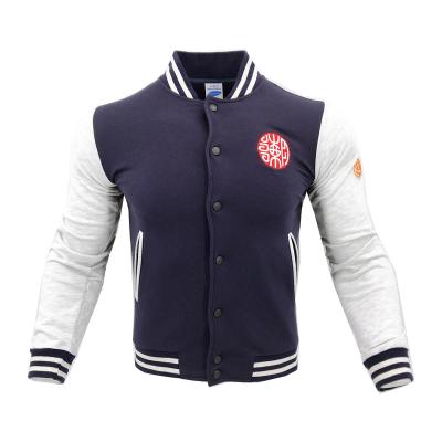 China American Style Plain Varsity Logo Antibacterial Custom Baseball Jacket for sale