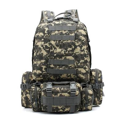 China Custom Outdoor Three Day Assault Detachable Tactical Backpack Waterproof 50l 60l Oxford 600d With Detachable Pockets Backpack Backpack for sale