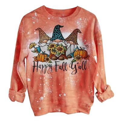 China Hoodie Girl's QUICK DRY Dye Letter Printed Tie Monogram Blouses And Shirts Tie Dye MOM Around Neck Causal Sweatshirt for sale