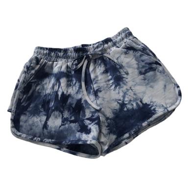 China Hot Style QUICK DRY Women's Shorts With Tie Dye Pattern Hot Shorts Women Beach Biker Shorts For Women for sale