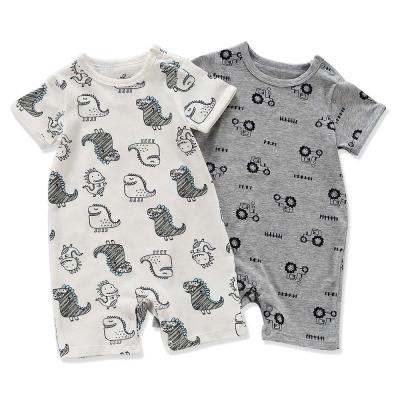 China 95% cotton 5%elastane baby boy onesie newborn baby clothes rompers one piece comfortable household appreals for sale