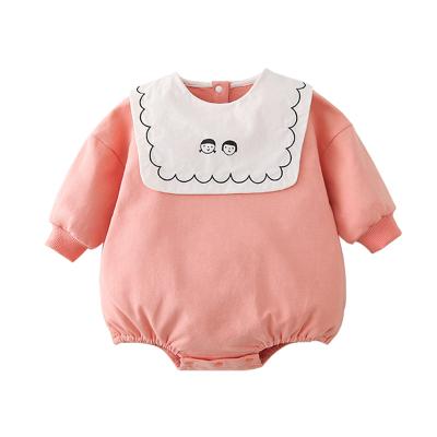 China Japanese Spandex/Cotton Design Baby Spring Romper Jumpsuit Rompers Clubwear With Bibs Girl Boutique Clothing With Long Sleeve for sale