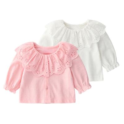 China New Design Breathable Full Length 80cm 59cm Sale Baby Girls Tops Shirts Coat 100% Cotton for sale