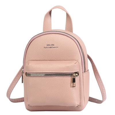 China arming & Disarming 2022 Waterproof Mini Backpack Small Rucksack Black Girls Women Day Pack PU Leather Light Candy Color Casual Girls for sale