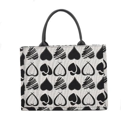 China Others Fashion Hot Selling Big Canvas High Quality Designer Luxury Printing Woman Handbags Bag Famous Brand Tote Bag for sale