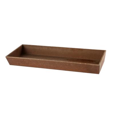 China Eco-Friendly Recycled Modern Decorative Ornaments Agriculture-Waste Small Tray Set for sale